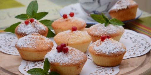 Легкие и нежные творожные кексы