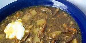 Грибной суп с перловкой